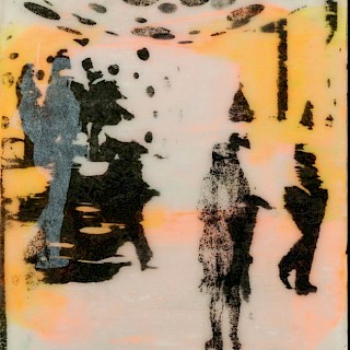 DRUCKSACHEN: Experimentelle Druckgrafik / Thema: Monotypie, Materialdruck, Chine Collée